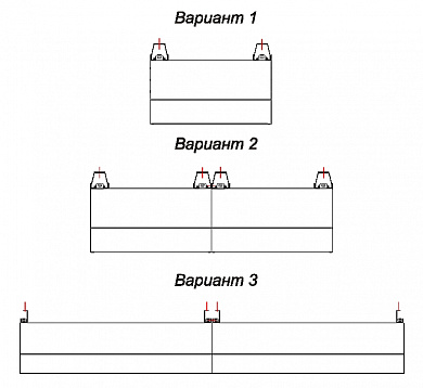 Варианты размещения